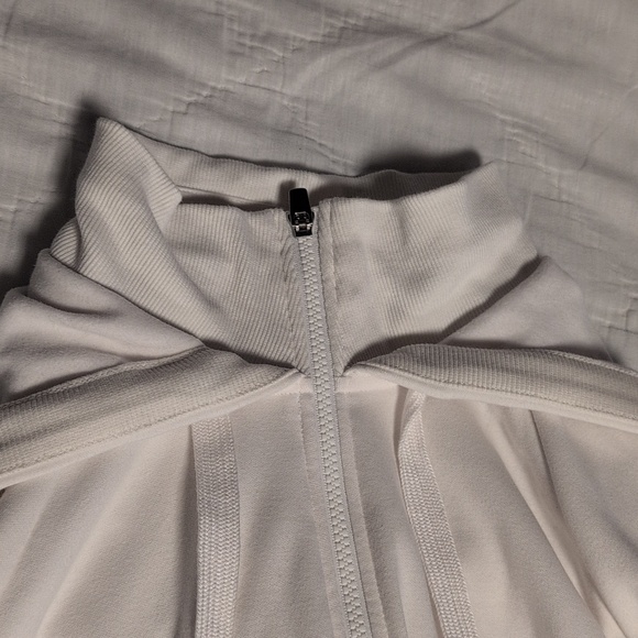 Athleta Triumph Hoodie Jacket - White- Size L - Picture 10 of 11